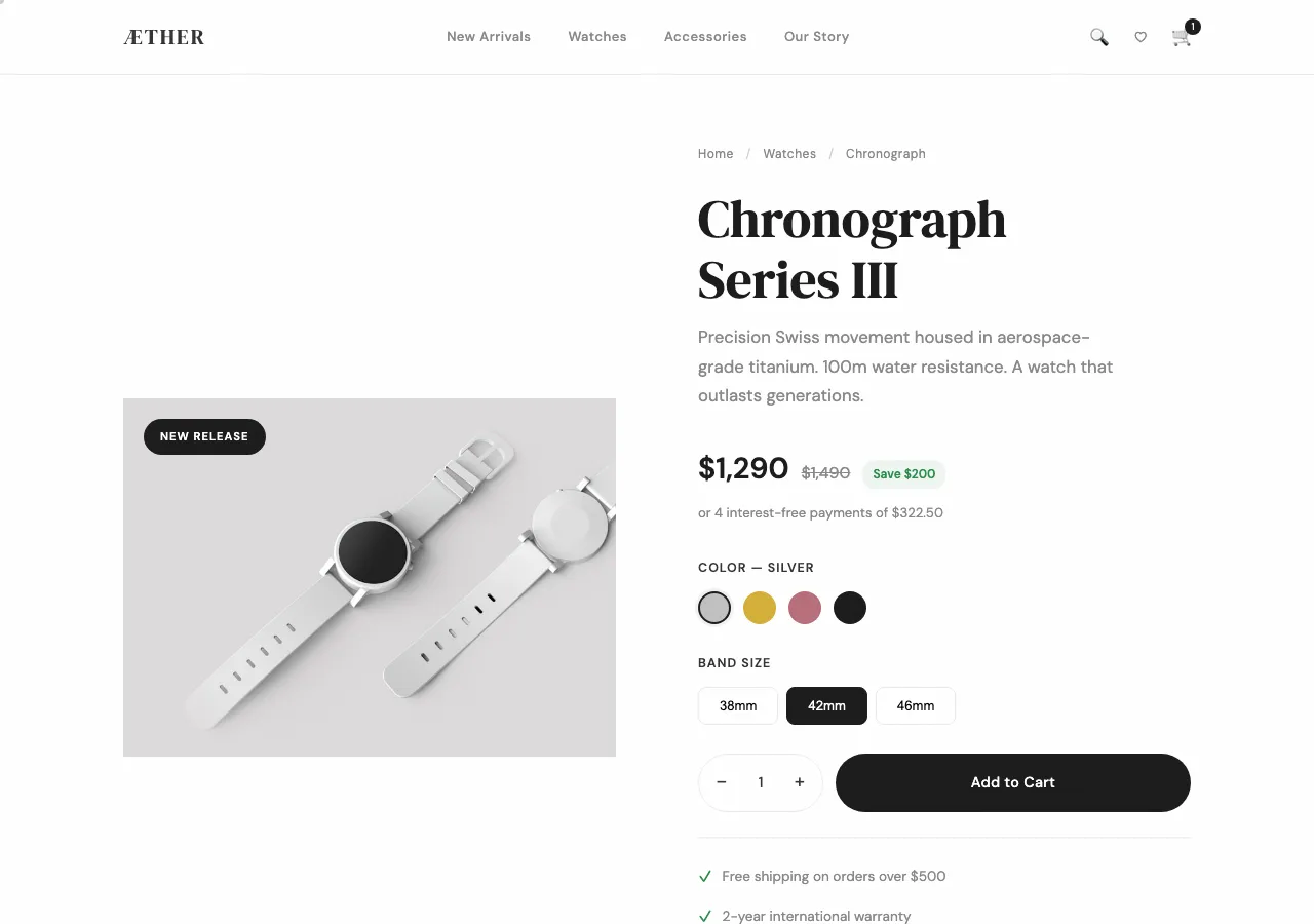 ecommerce-minimal preview