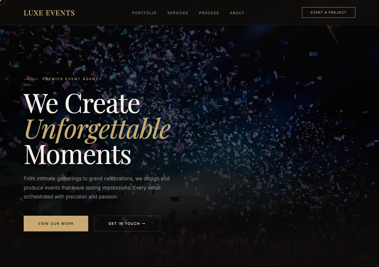 event-agency preview