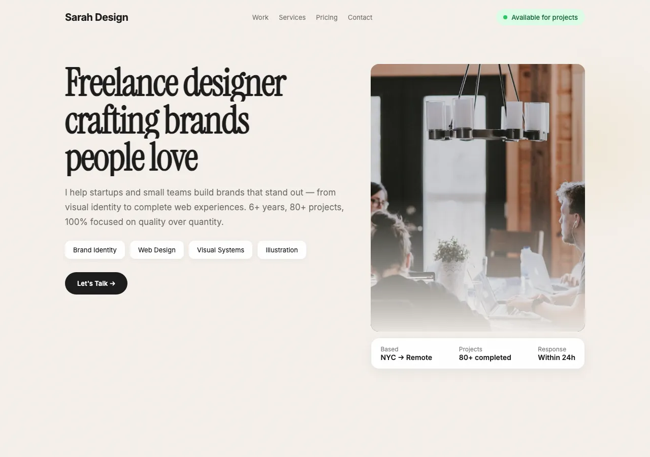freelancer-portfolio preview
