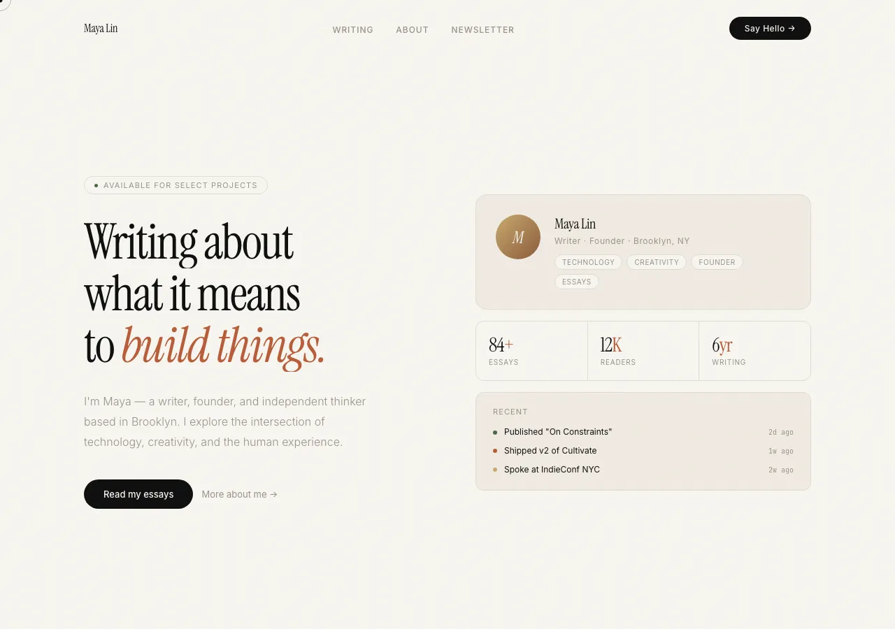 personal-page preview