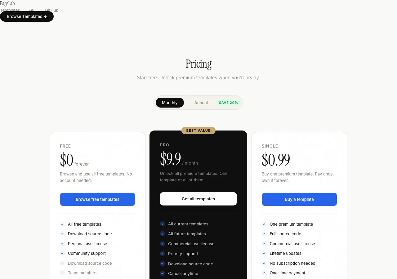 pricing-page preview