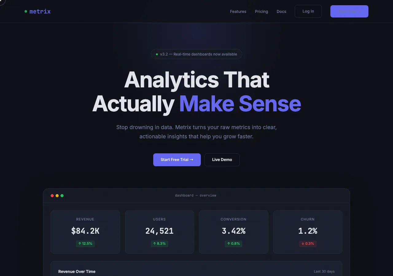 saas-analytics preview