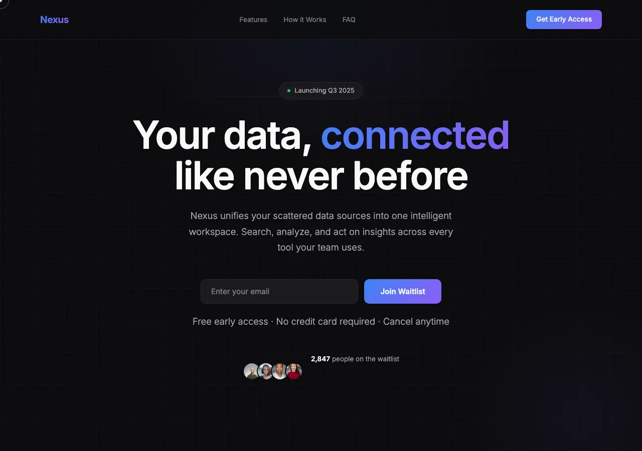 startup-waitlist preview